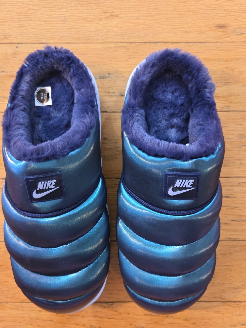 Nike Burrow SE Women's Sz 8 Slippers Comfort Iridescent/Purple HV5886 002 - Picture 4 of 7